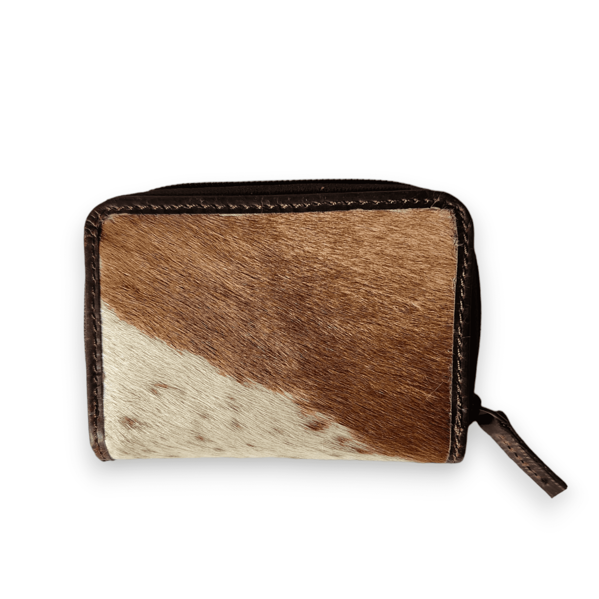 Cowhide Credit Card Wallet Cowhide Wallet Small Leather Highlands Wallet - Ranch Junkie Mercantile LLC