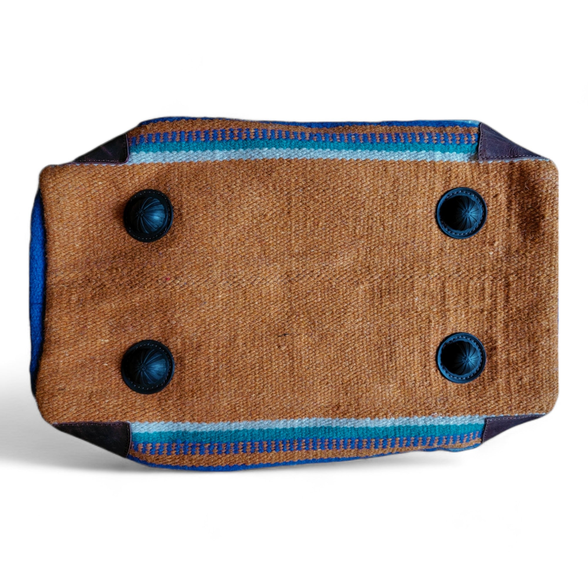 Boho Aztec Large Weekender Southwestern Duffel Bag Dakota Saddle Blanket Bag 100% Leather Handles - Ranch Junkie Mercantile LLC