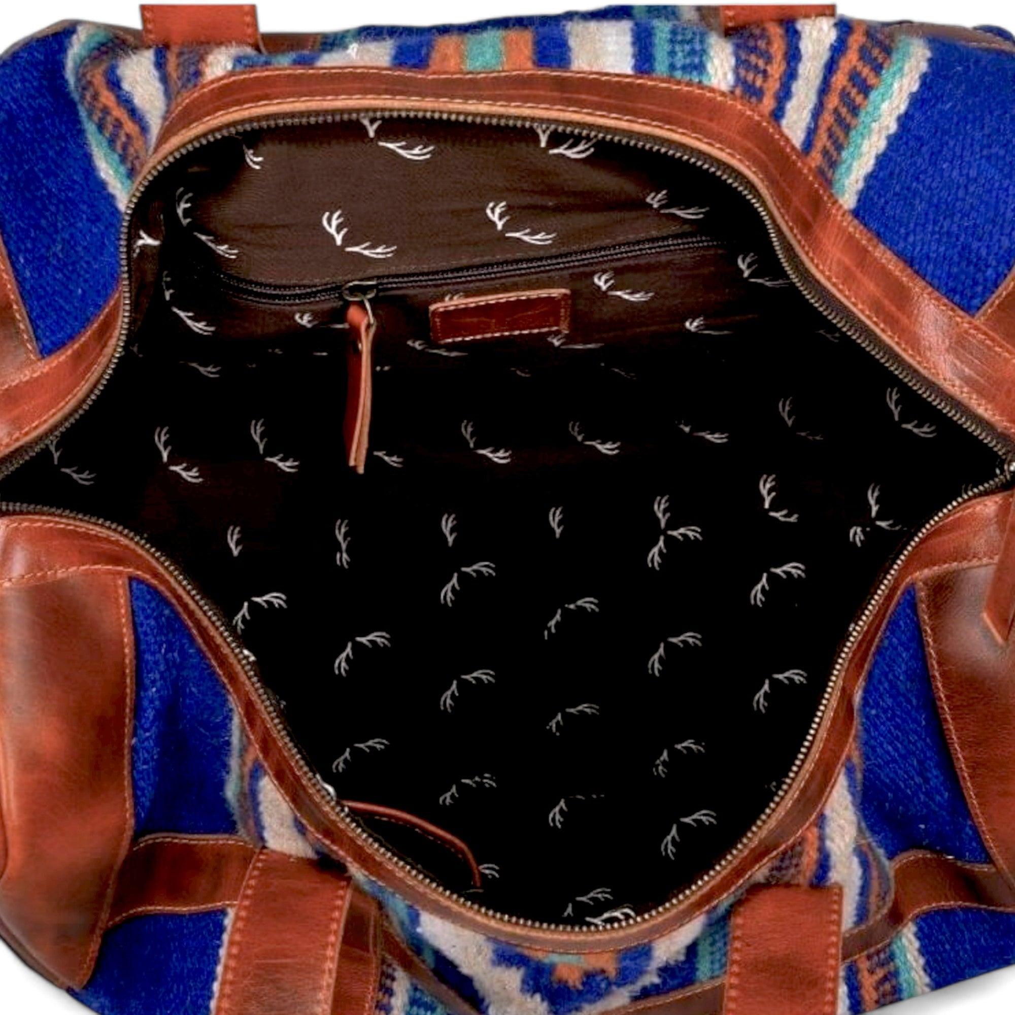 Bundle Deal Dakota Southwestern Handwoven Saddle Blanket Leather Weekender + Dakota Tote Purse - Ranch Junkie Mercantile LLC