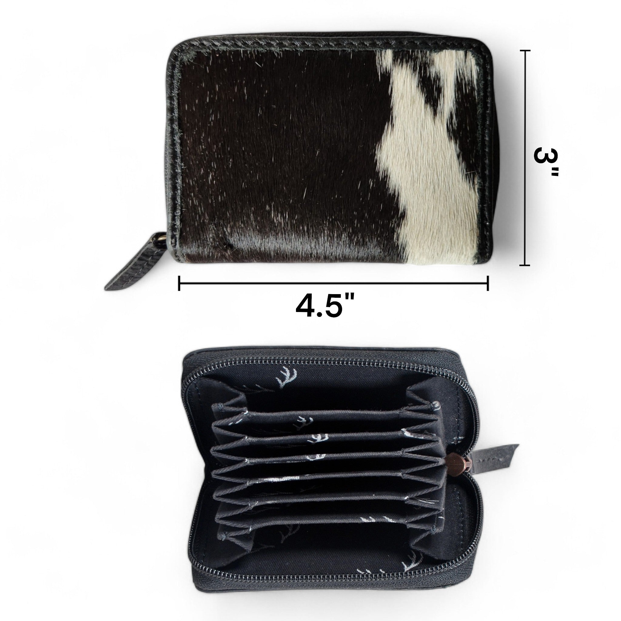 Bundle Deal Highlands Black Cowhide Tote Purse + Credit Card Wallet - Ranch Junkie Mercantile LLC