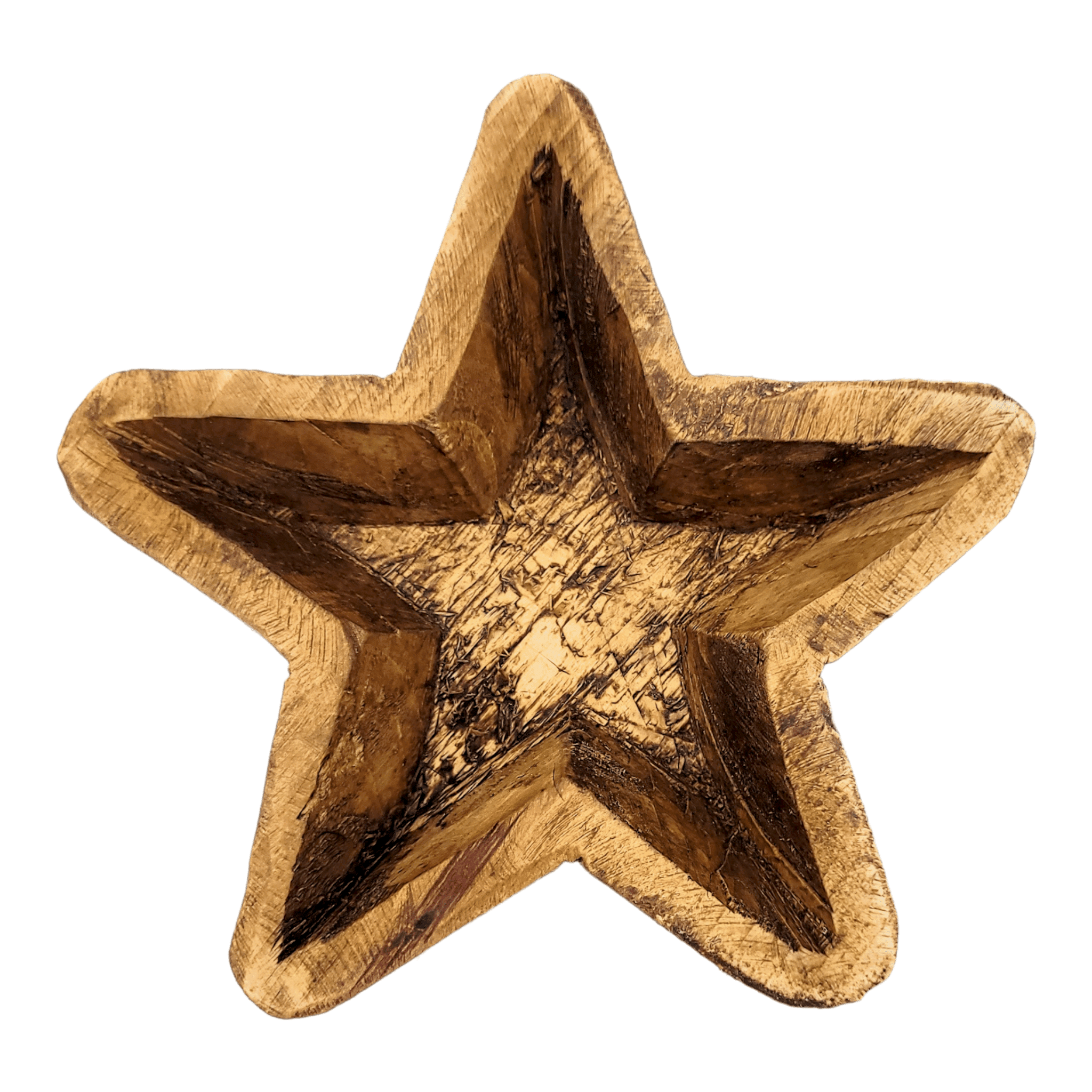 Mini Wood Star Dough Bowl - Wood Star Bowl - Ranch Junkie Mercantile LLC