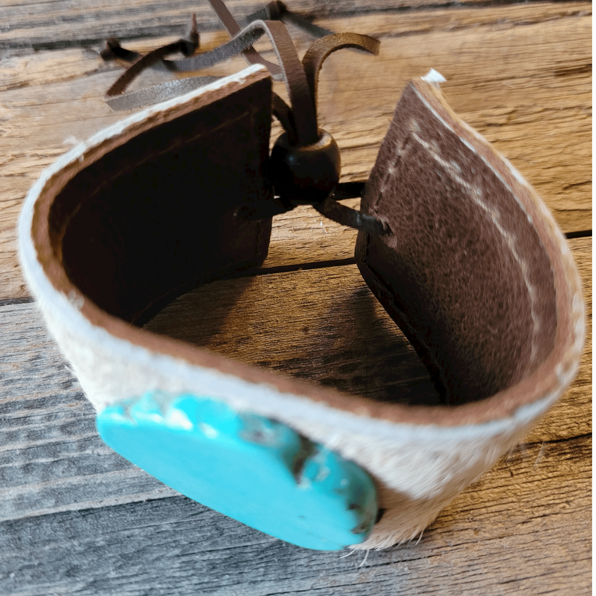 Bundle Deal-Blue Turquoise Slab Necklace + Blue Turquoise Slab Earrings + Leather Cuff - Ranch Junkie Mercantile LLC