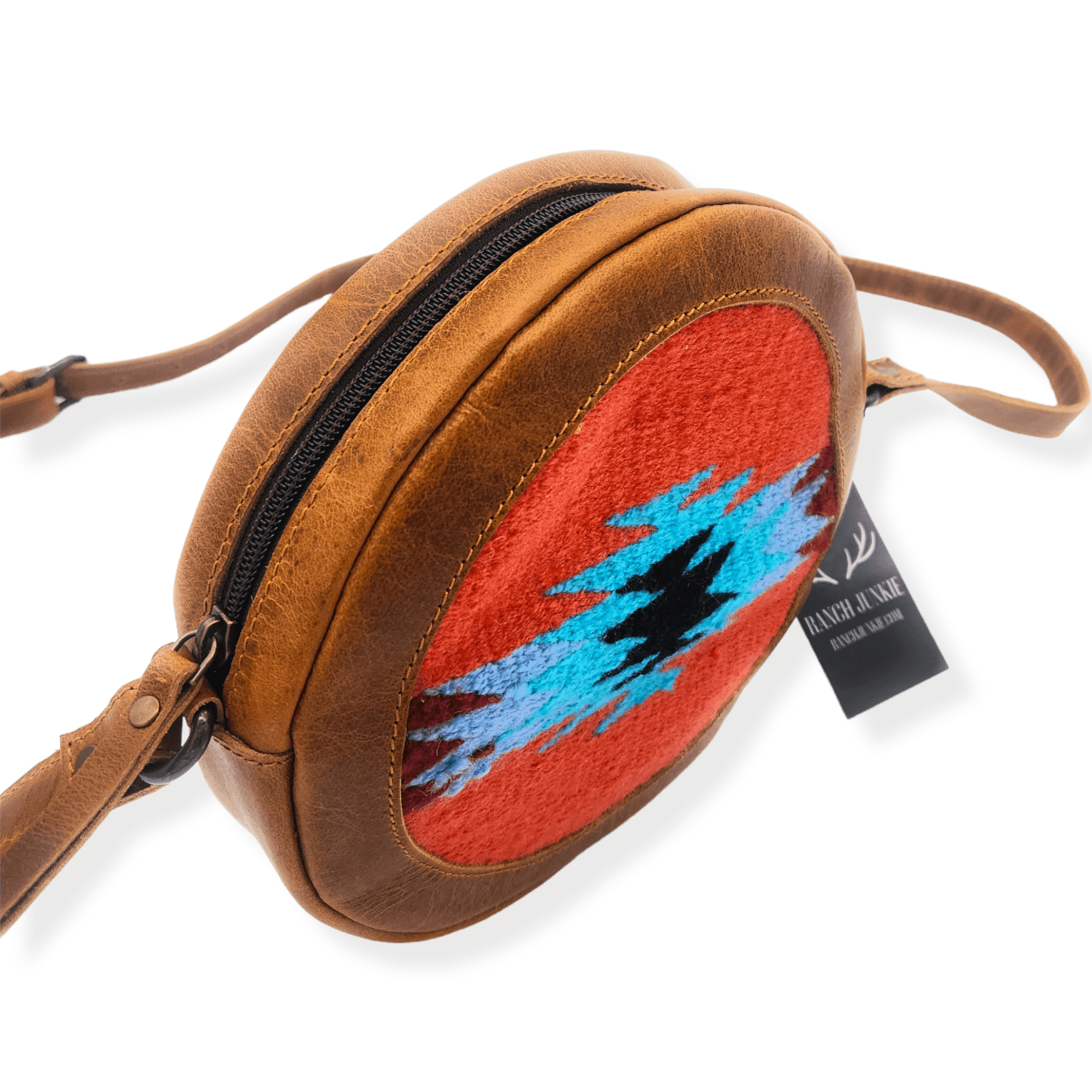 Saddle Canteen Crossbody Bag Round Crossbody Sedona Purse - Ranch Junkie Mercantile LLC