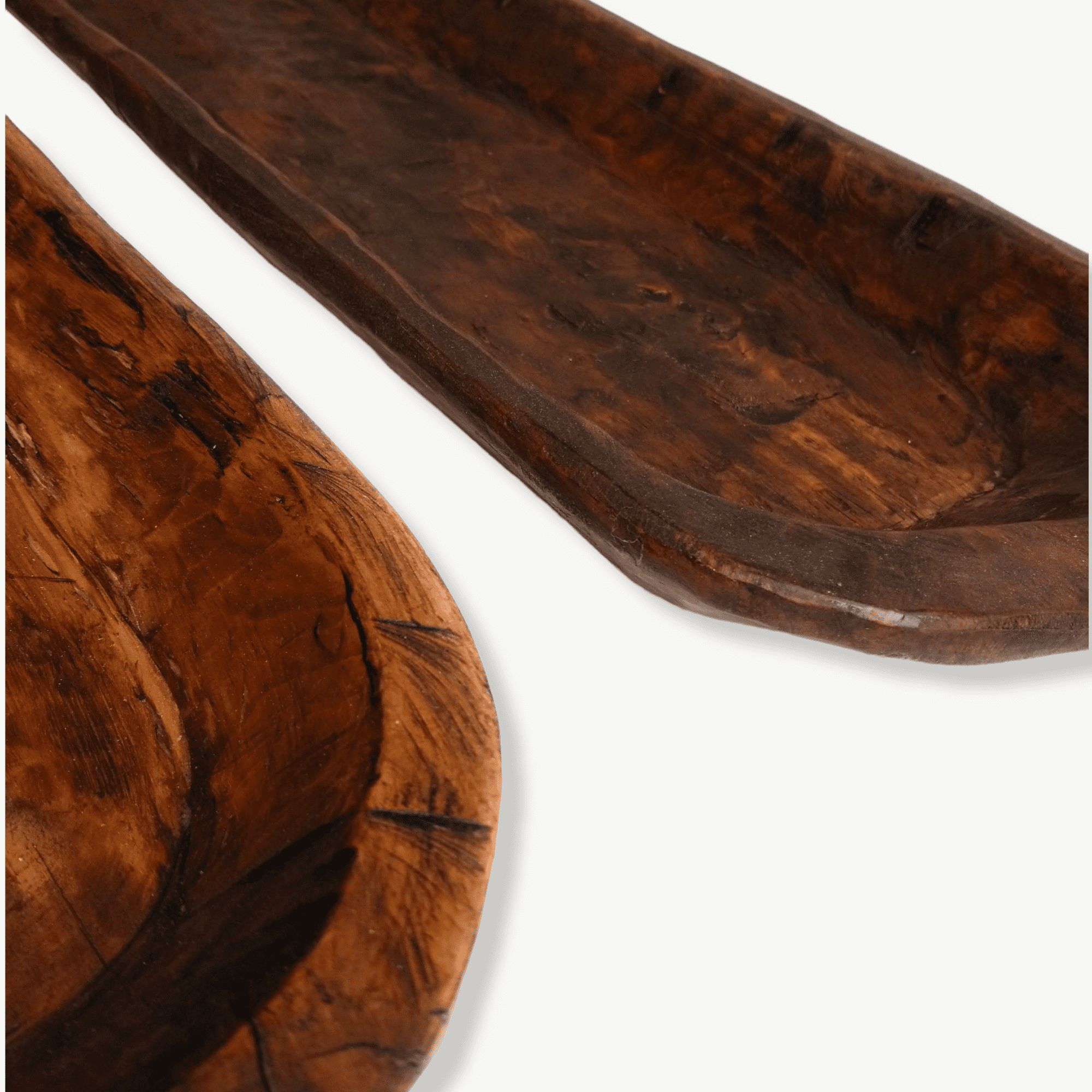 38"-40" Long Extra Large Wood Dough Bowl- Extra Long Wood Decorative Bowl- The Big Bend Large Dough Bowl - Ranch Junkie Mercantile LLC