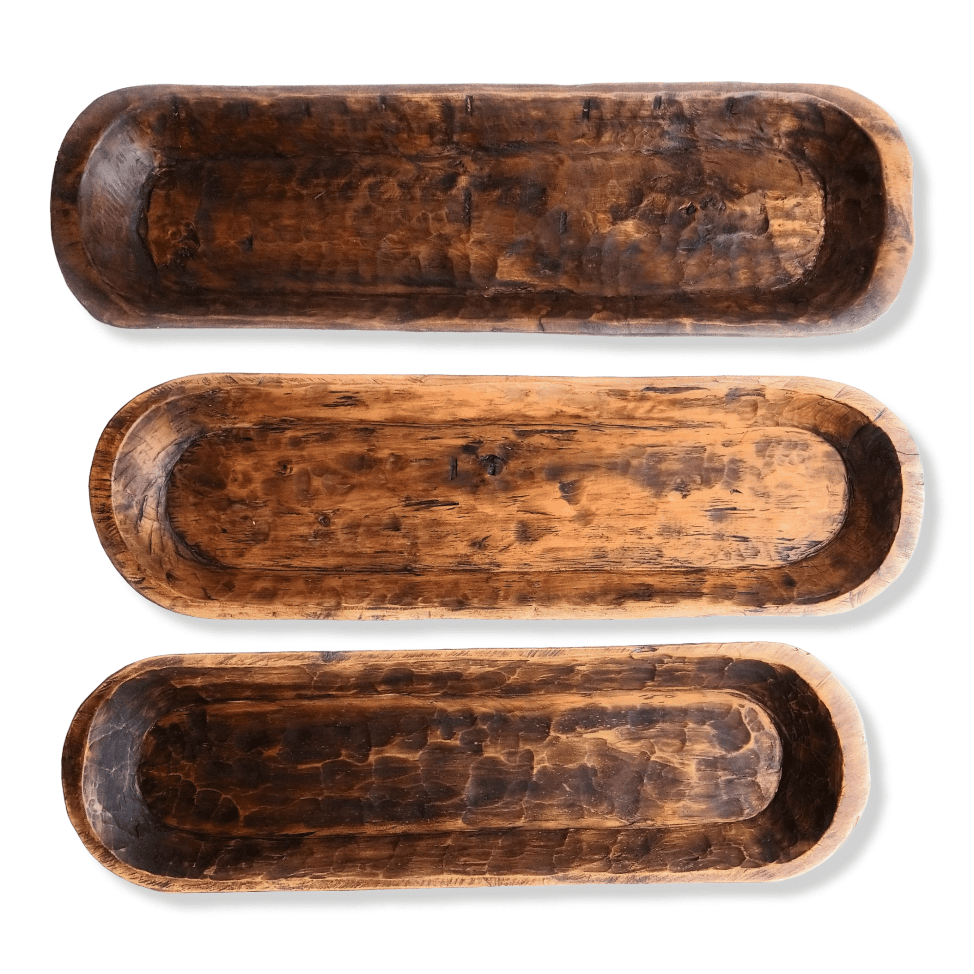 38"-40" Long Extra Large Wood Dough Bowl- Extra Long Wood Decorative Bowl- The Big Bend Large Dough Bowl - Ranch Junkie Mercantile LLC