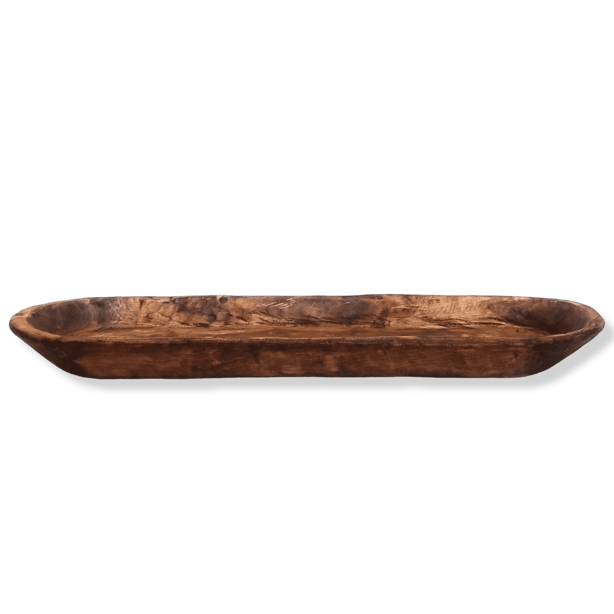 38"-40" Long Extra Large Wood Dough Bowl- Extra Long Wood Decorative Bowl- The Big Bend Large Dough Bowl - Ranch Junkie Mercantile LLC