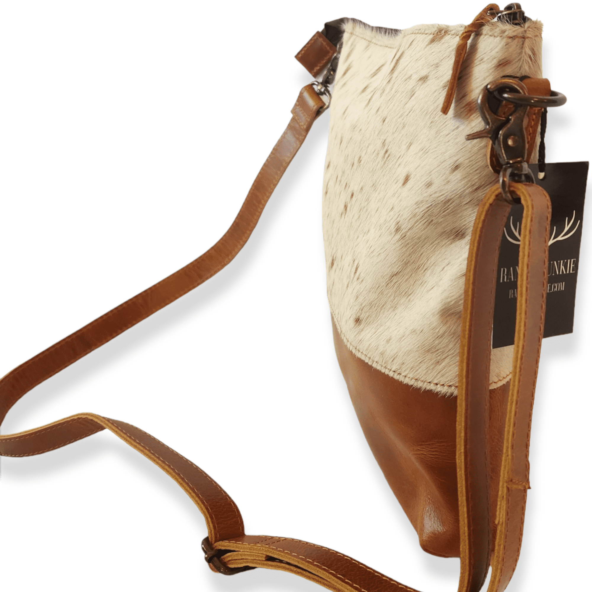 Bundle Deal -The Highlands Large Genuine Cowhide Weekender Duffel Saddle+ Crossbody Saddle Luggage & BagsRanch Junkie