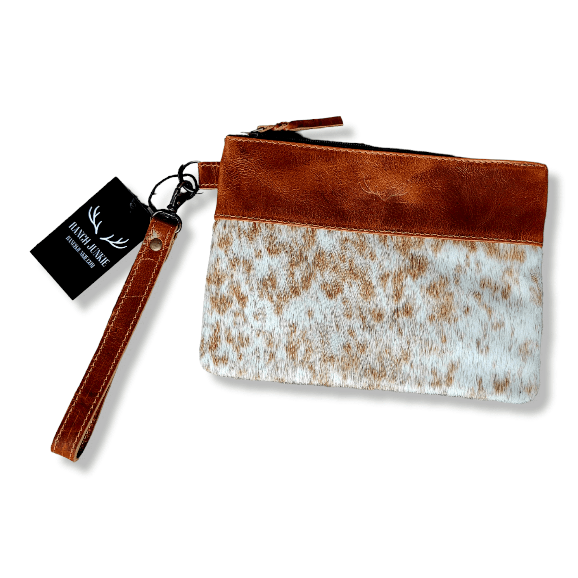 The Highlands Genuine Cowhide Wristlet Clutch Bag - Ranch Junkie Mercantile LLC