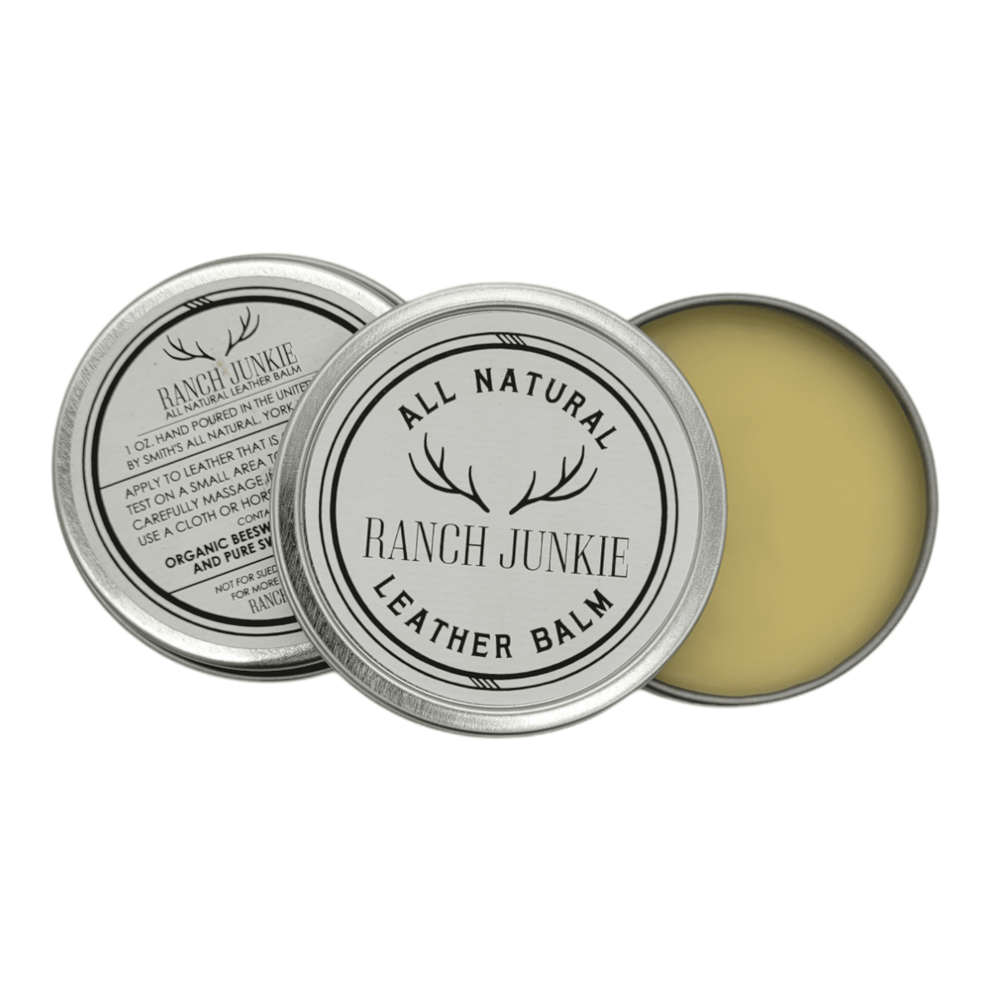 Leather Balm Conditioner -1 oz. tin - Ranch Junkie Mercantile LLC