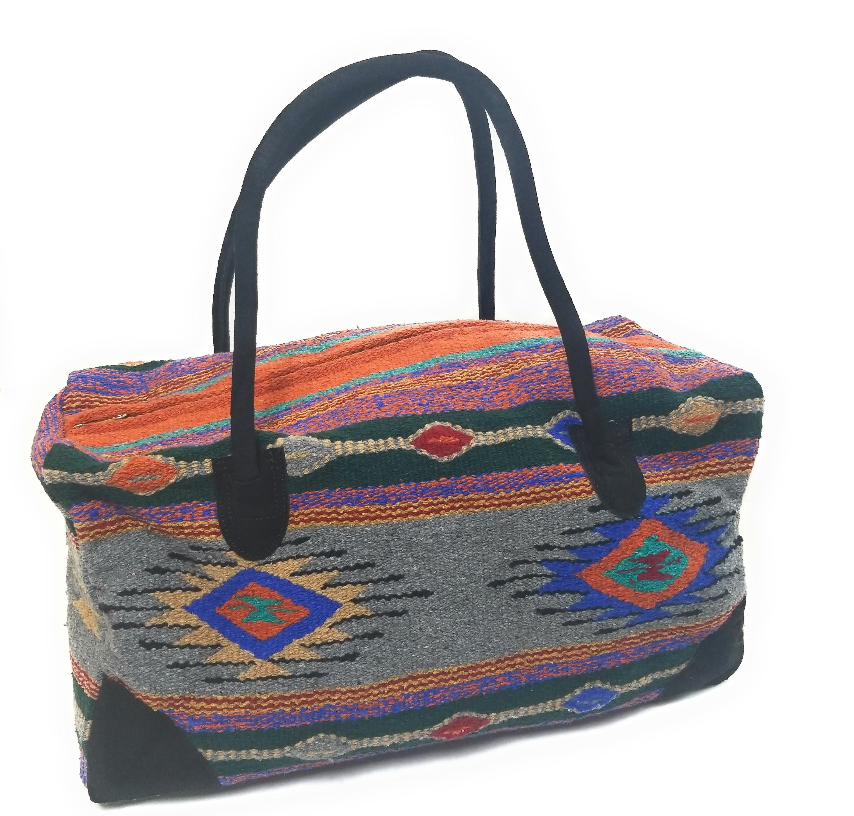 Southwestern Large Weekender Travel Bag Duffle Bag Boho Travel Bag- The Sara Go West Weekender - Ranch Junkie Mercantile LLC