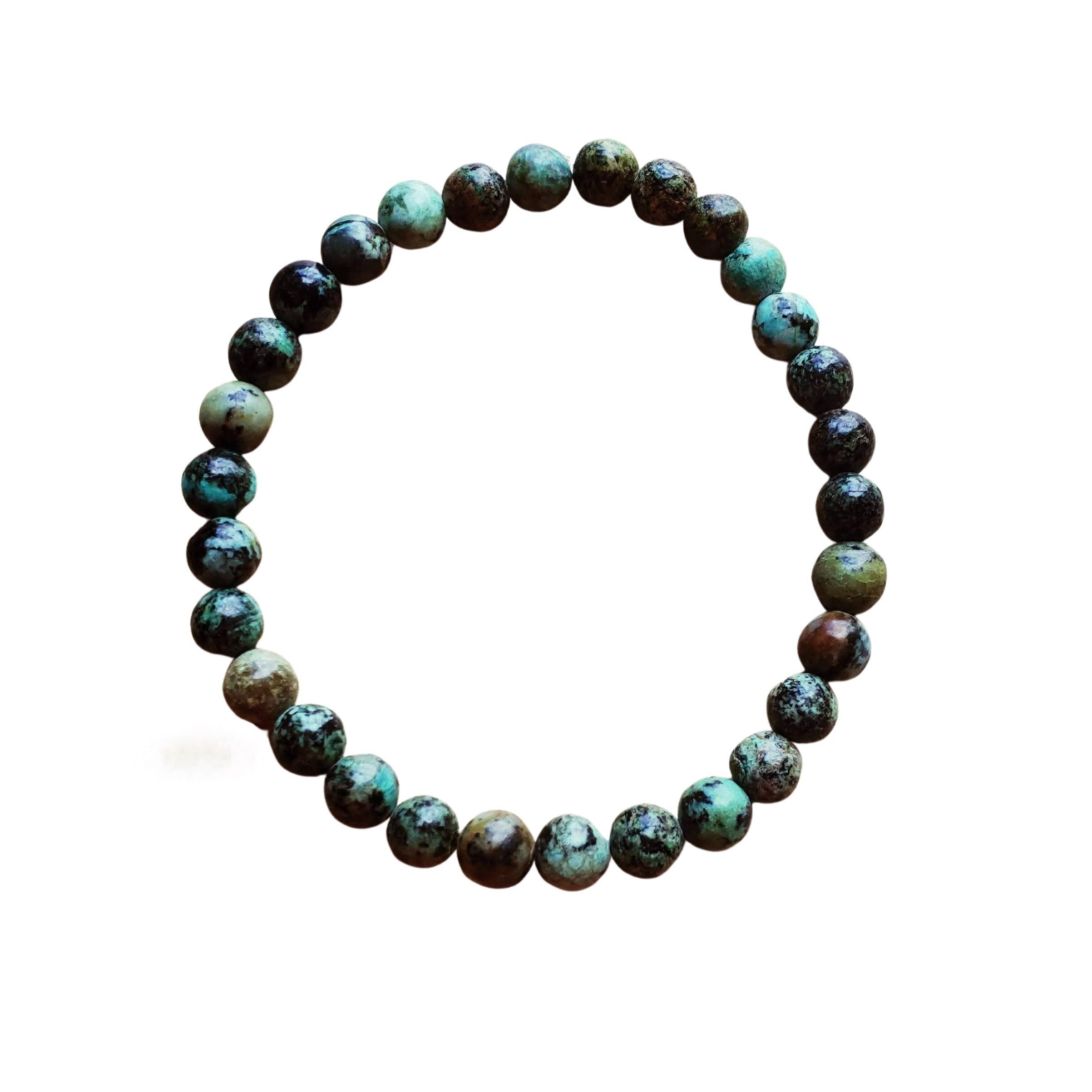 African Turquoise Beaded Bracelet- Stackable Bracelet - Ranch Junkie Mercantile LLC