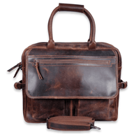 Denali Navigator Vintage Leather Large Messenger Bag Computer Bag - Ranch Junkie Mercantile LLC