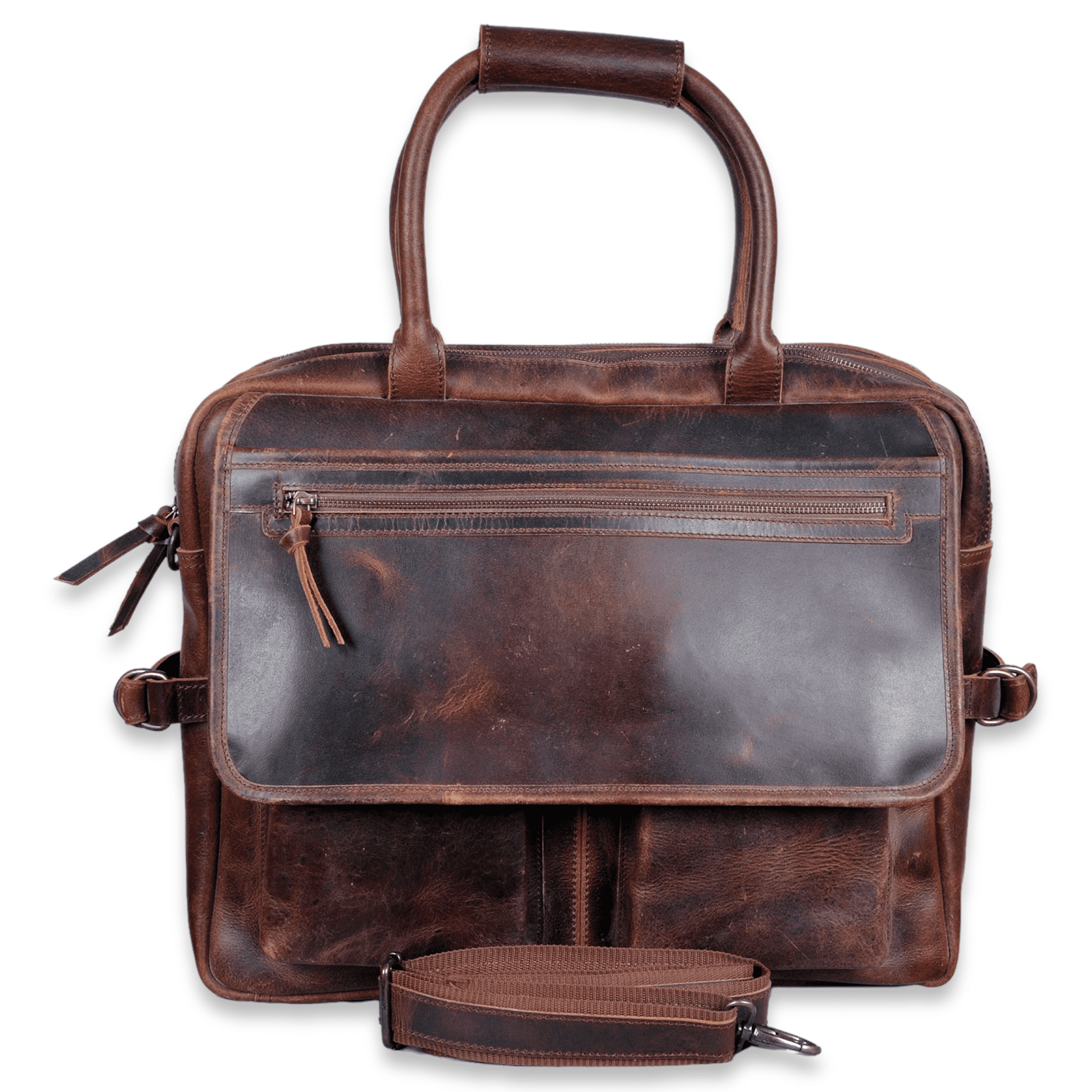 Denali Navigator Vintage Leather Large Messenger Bag Computer Bag - Ranch Junkie Mercantile LLC