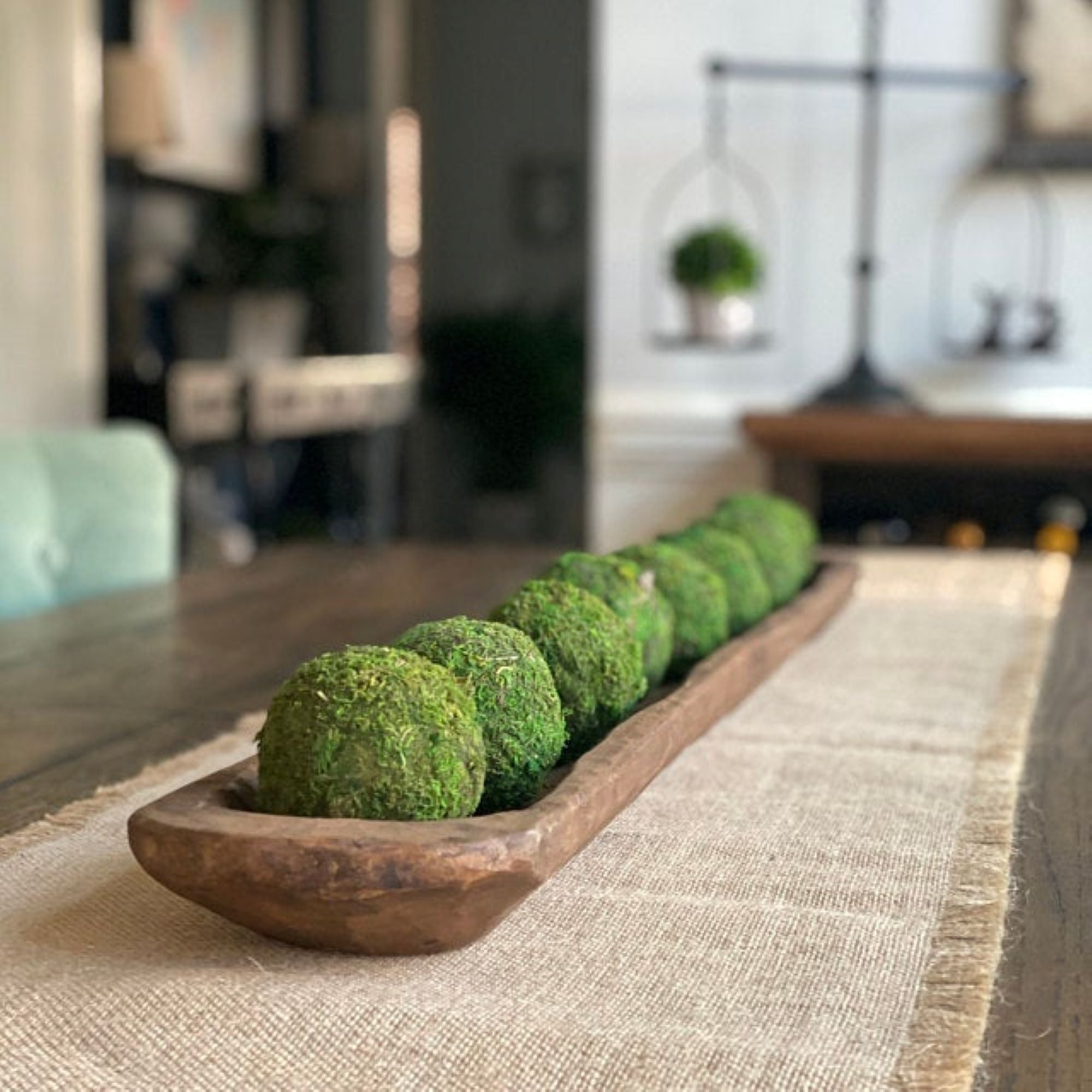 38"- 41" Extra  Long Skinny Wood Baguette Dough Bowl_Long Wood Decorative Bowl_The Rio Grande - Ranch Junkie Mercantile LLC