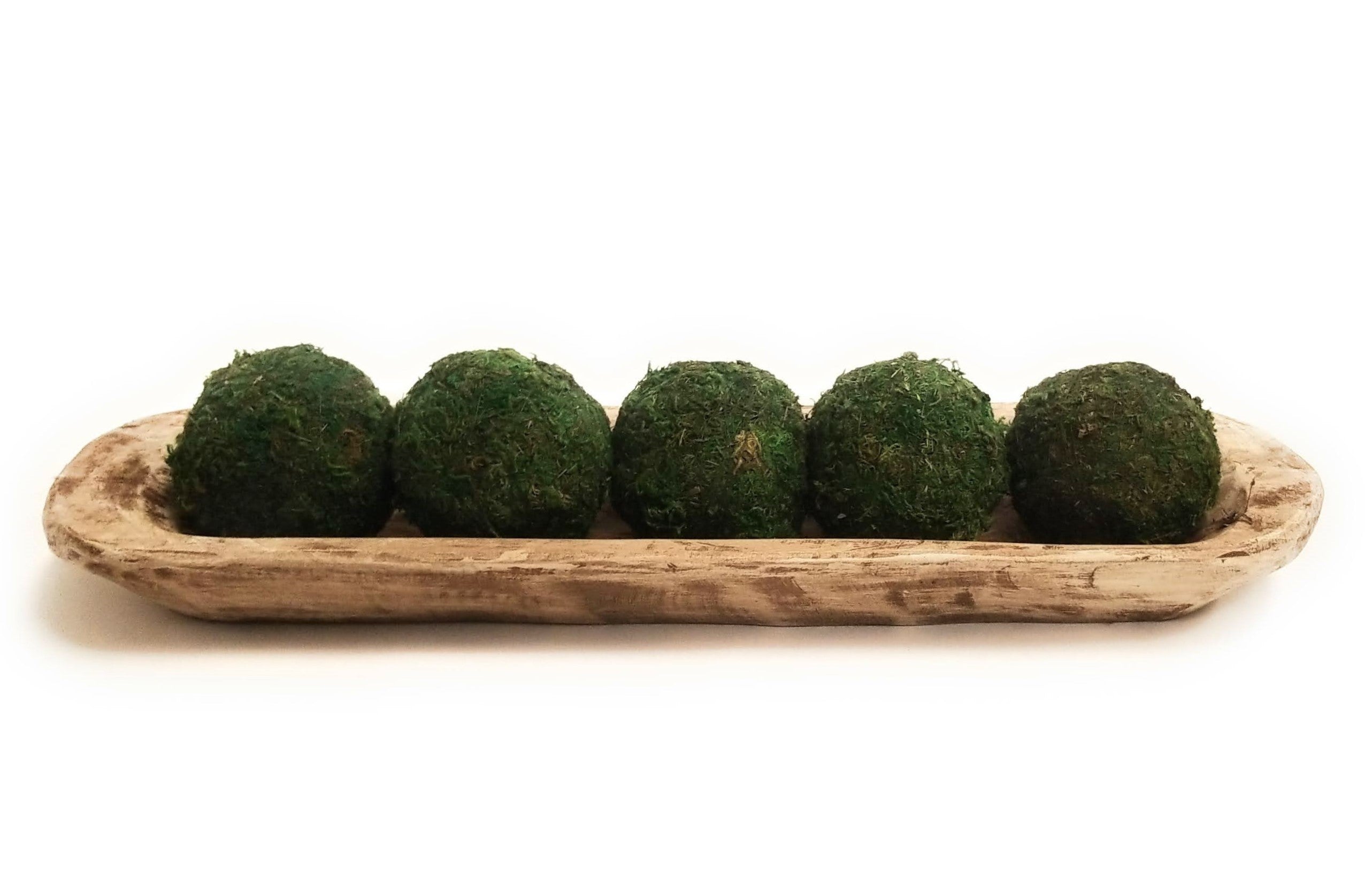 18"-21.5" Long Primitive Rustic White Baguette Primitive Dough Bowl- The Primitive New Dawn - Ranch Junkie Mercantile LLC