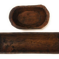 Bundle Deal-18"-21.5" Long New Dawn + 9"-10" Long Itty Bitty Wood Dough Bowl Bundle- Three Colors To Choose From - Ranch Junkie Mercantile LLC