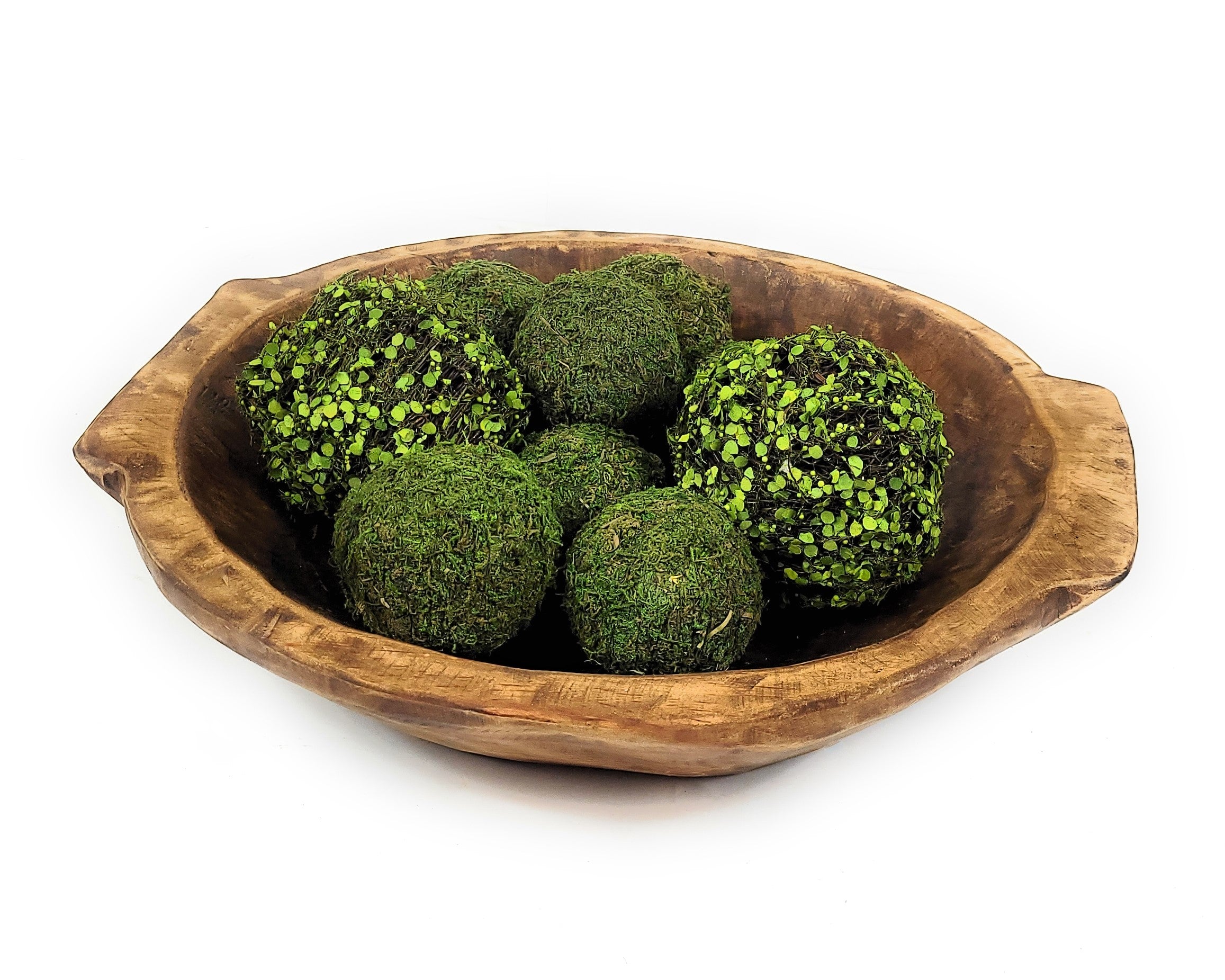 Large Rustic Farmhouse Brown Avocado Dough Bowl -  Large Wood Bread Bowl- The Avocado Decorative Bowl - Ranch Junkie Mercantile LLC