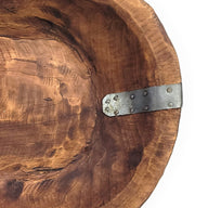 38"-40" Long Extra Large Wood Dough Bowl-Industrial Extra Long Wood Decorative Bowl- The Industrial Big Bend Large Dough Bowl - Ranch Junkie Mercantile LLC