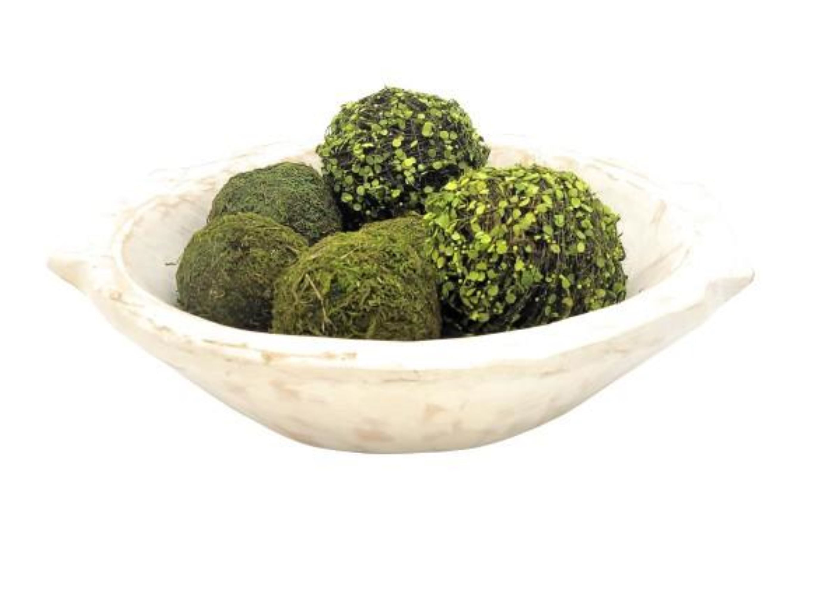 14"-16"  Large Rustic White Avocado Dough Bowl - Wood Bread Bowl- The Avocado Decorative Bowl - Ranch Junkie Mercantile LLC