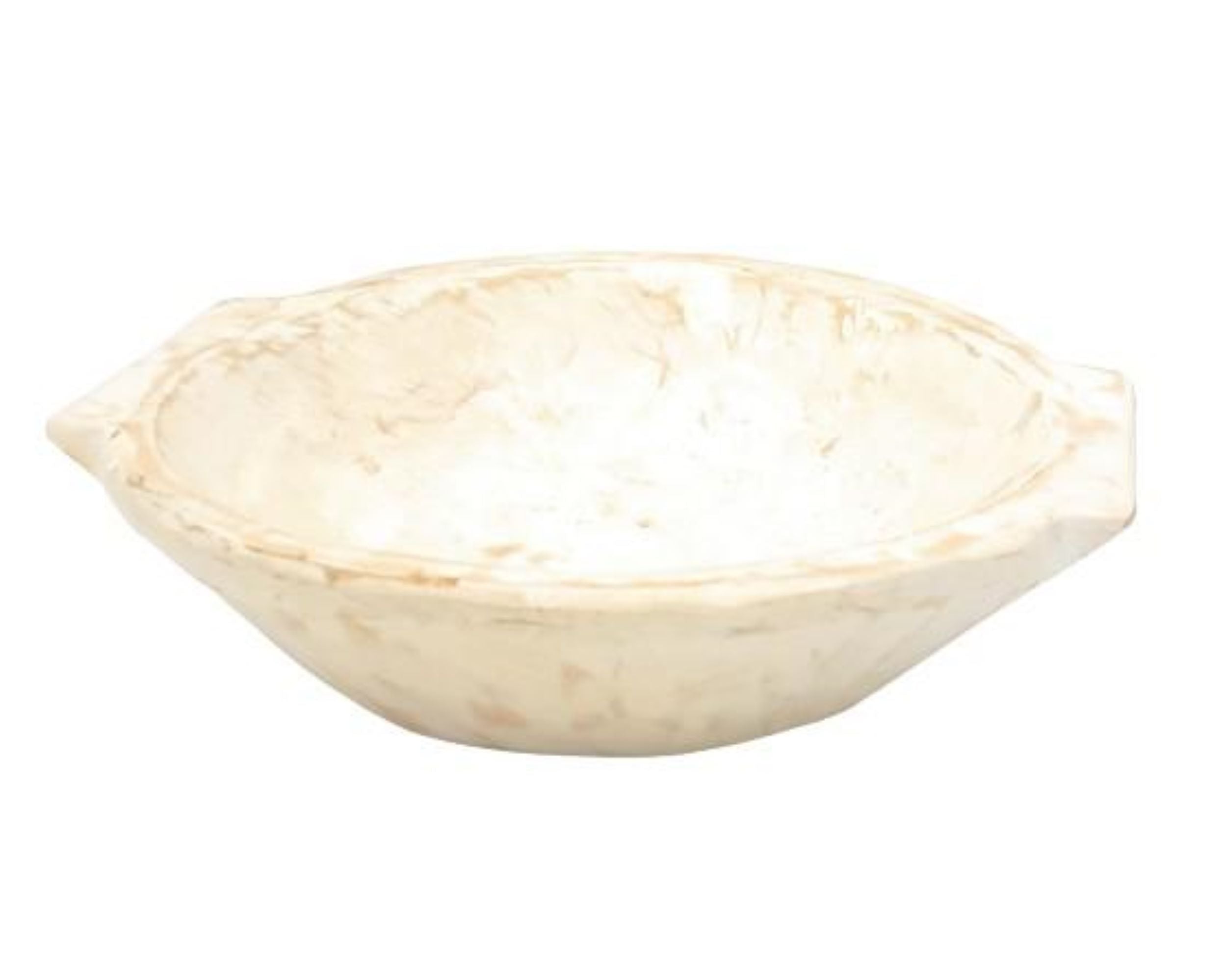 14"-16"  Large Rustic White Avocado Dough Bowl - Wood Bread Bowl- The Avocado Decorative Bowl - Ranch Junkie Mercantile LLC