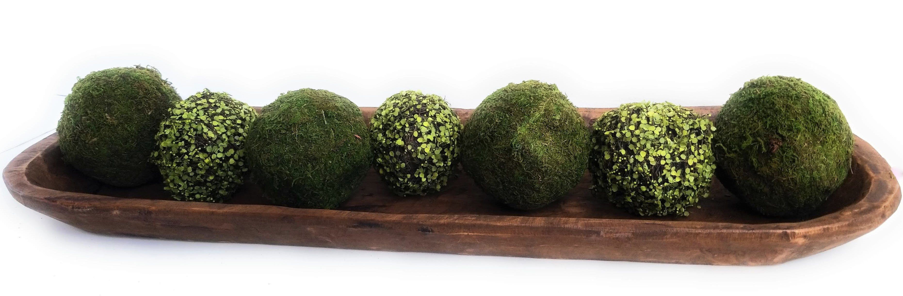 4 Inch Twig + Green Leaf Decorative Bowl Filler Balls - Ranch Junkie Mercantile LLC