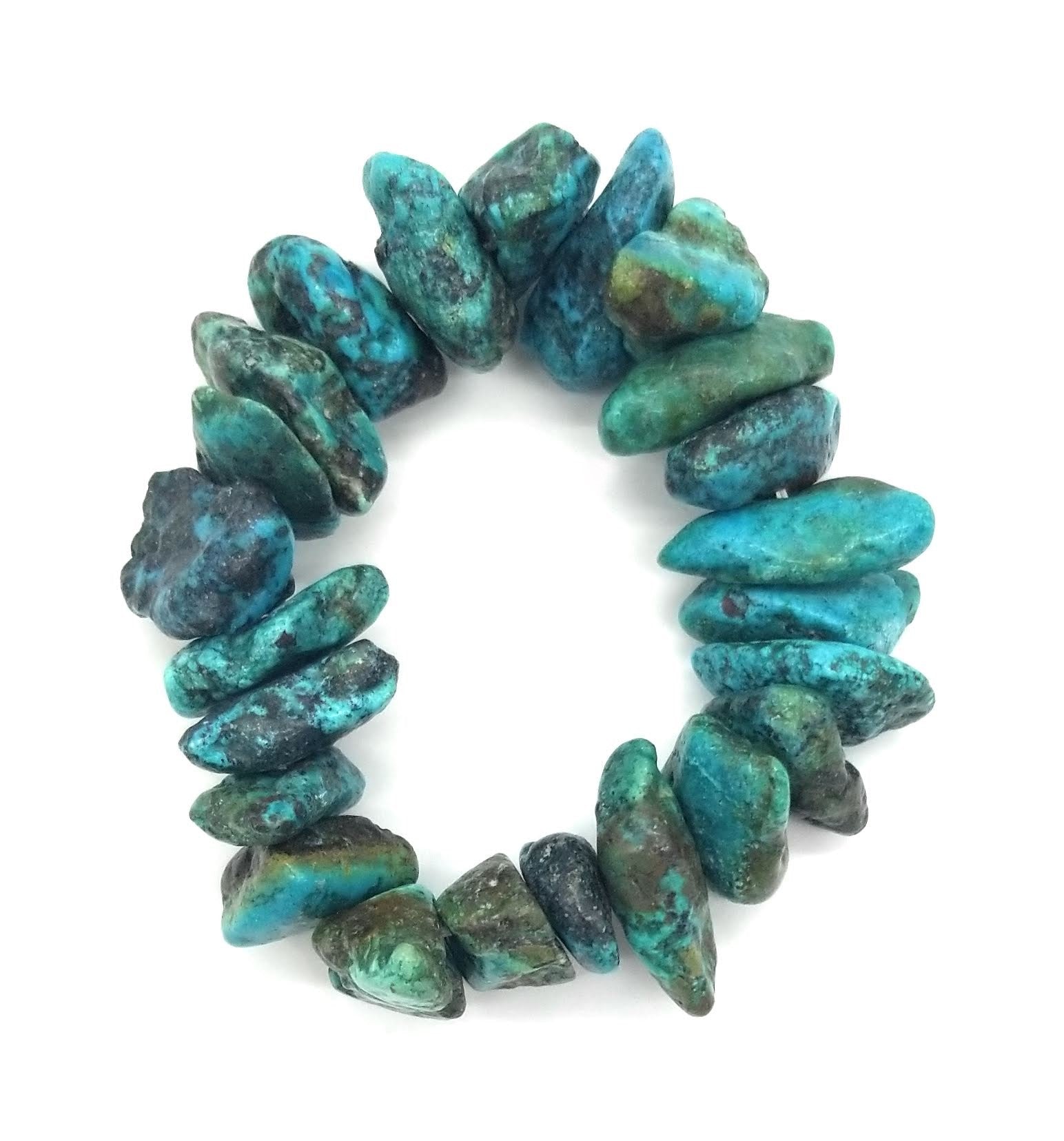 Chunky Genuine Natural Turquoise Bracelet - Ranch Junkie Mercantile LLC