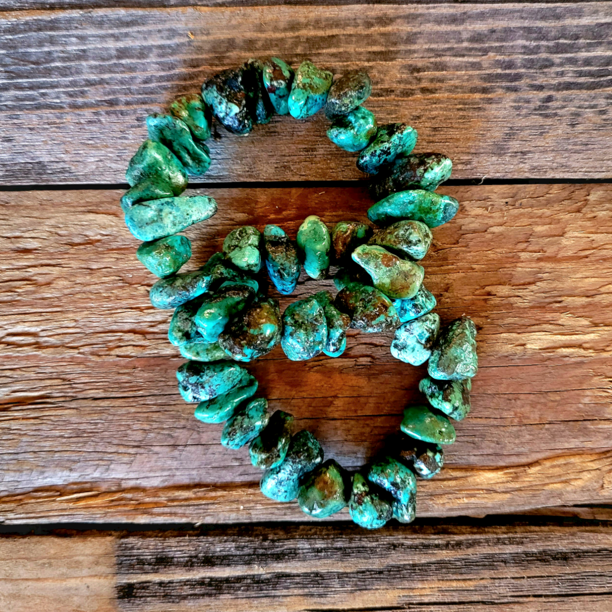 Chunky Genuine Natural Turquoise Bracelet - Ranch Junkie Mercantile LLC