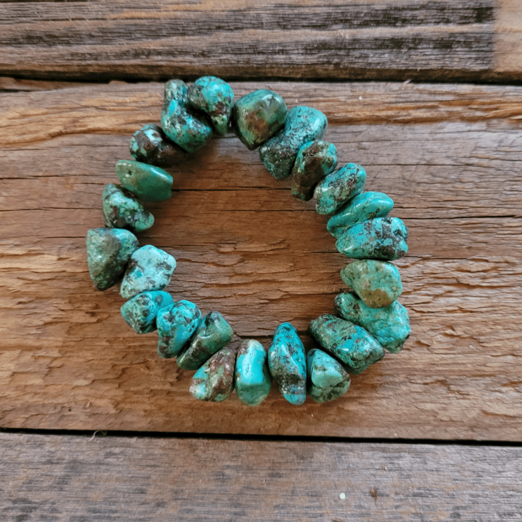 Chunky Genuine Natural Turquoise Bracelet - Ranch Junkie Mercantile LLC