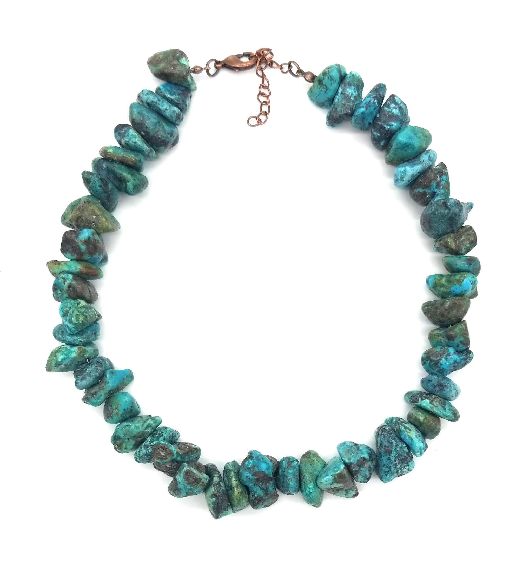 Bundle Deal-Genuine Turquoise Chunk Bracelet + Necklace Bundle - Ranch Junkie Mercantile LLC