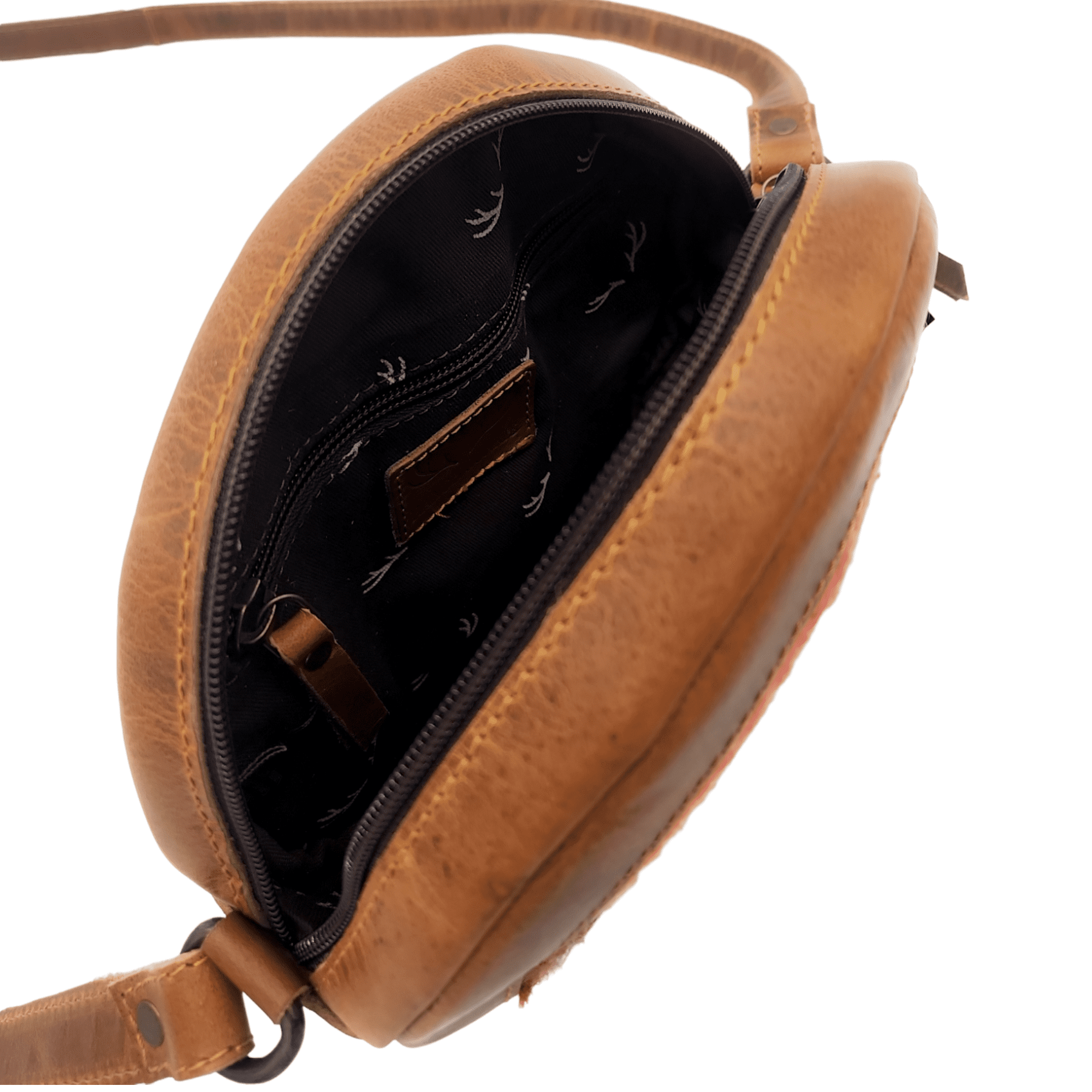 Saddle Canteen Crossbody Bag Round Crossbody Aspen Purse - Ranch Junkie Mercantile LLC