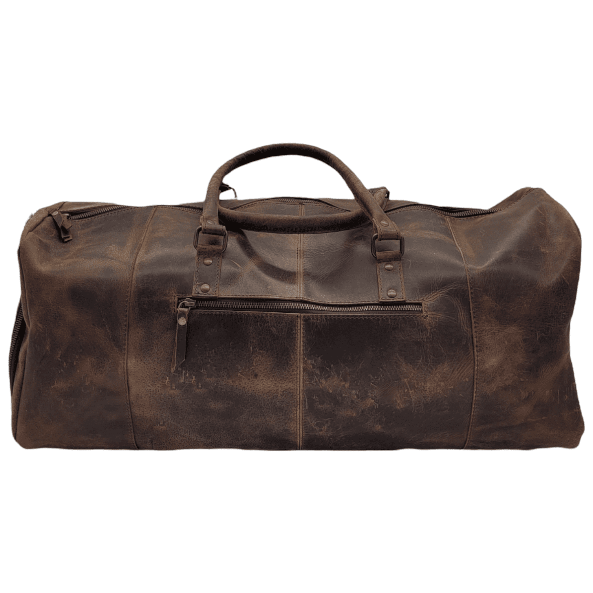 Denali Vintage Saddle Leather Weekender Leather Duffel Bag - Ranch Junkie Mercantile LLC