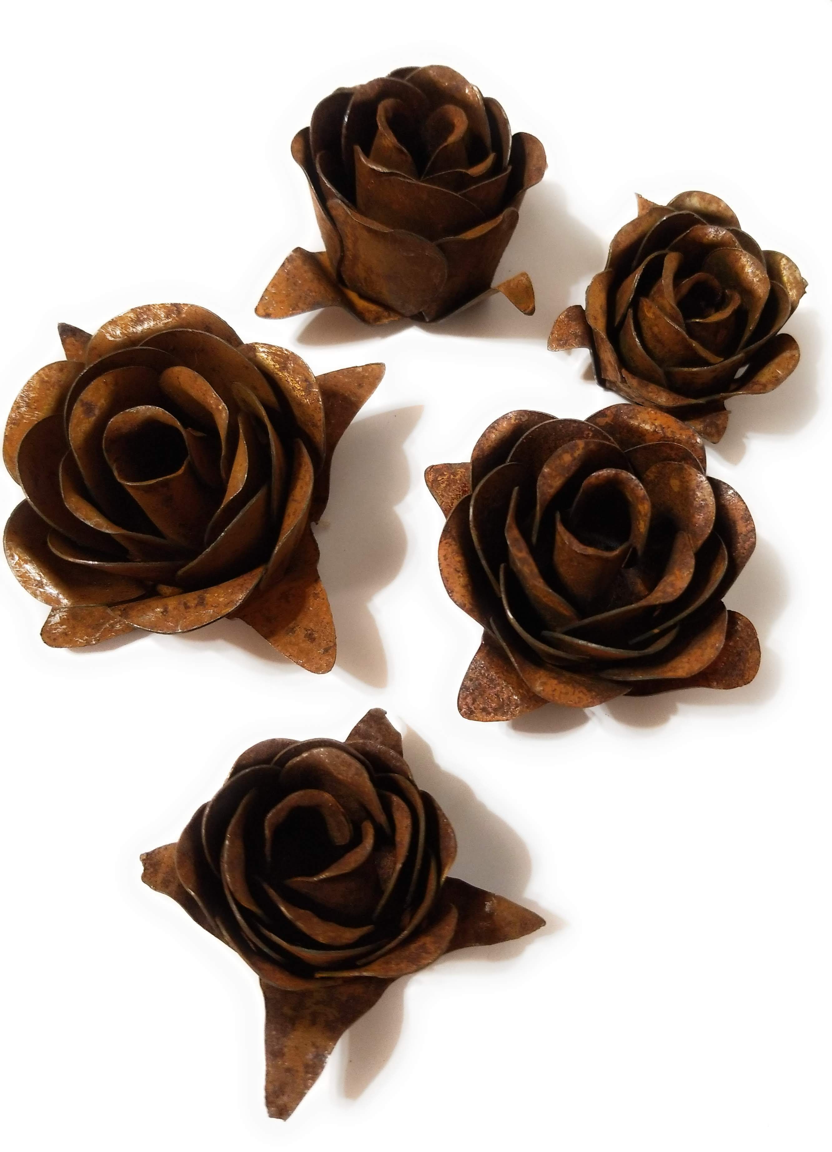 Rusty Metal Rose- Accent Decor - Ranch Junkie Mercantile LLC