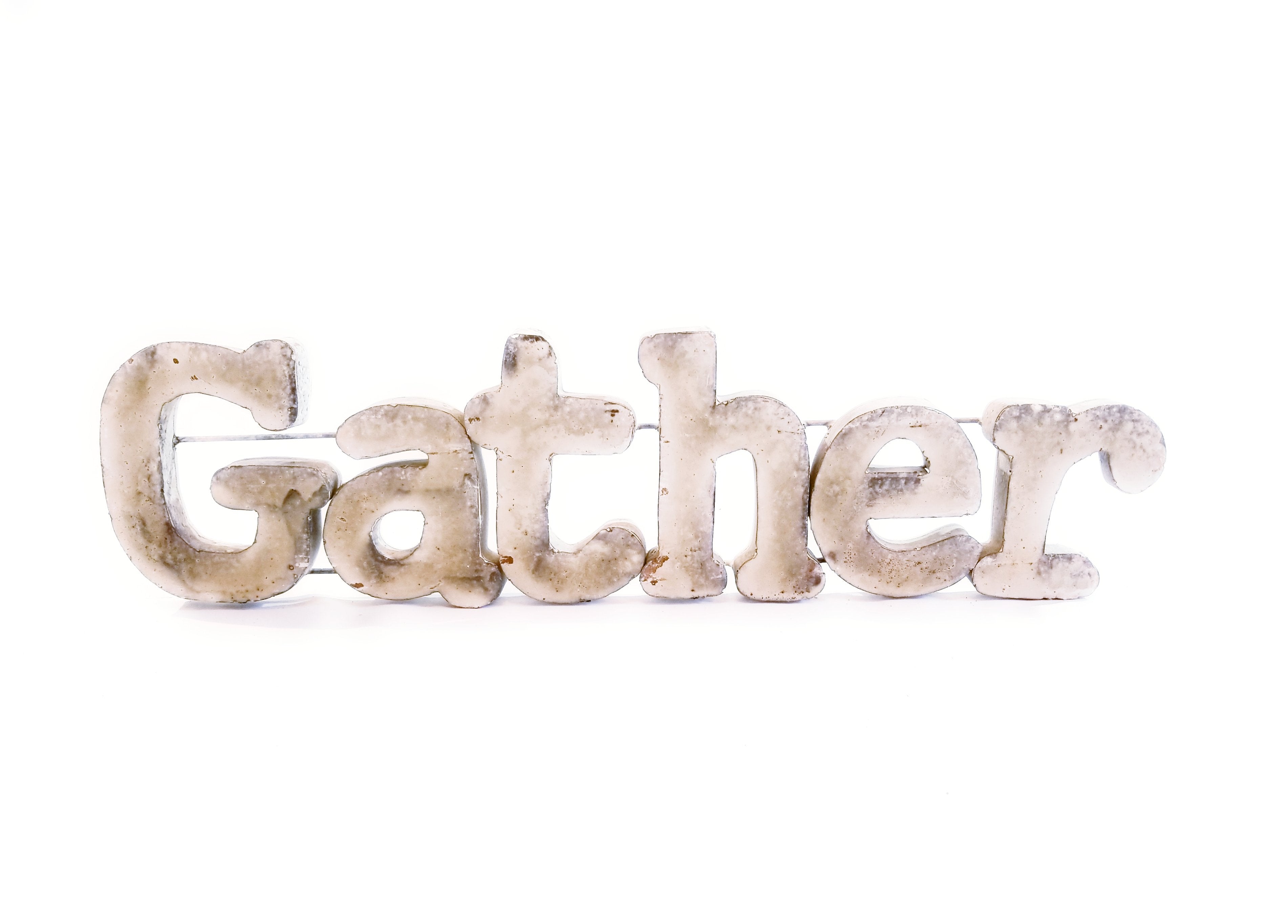 Gather Metal Sign - Farmhouse Gather Sign - Ranch Junkie Mercantile LLC