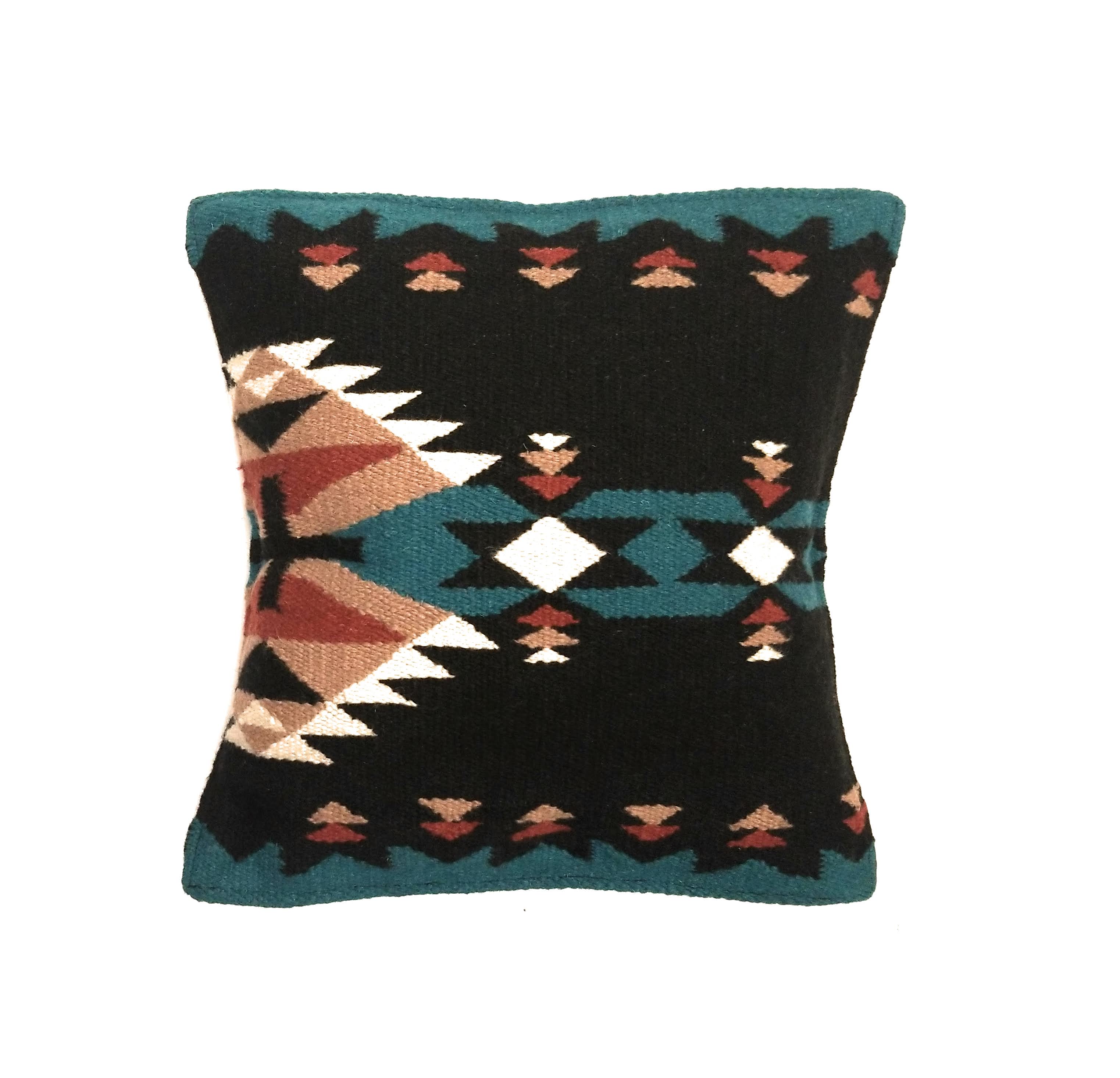 Southwestern Handwoven Wool Pillow Covers- Assorted Colors- 18 X 18 Throw Pillow - Ranch Junkie Mercantile LLC