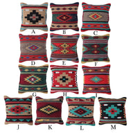Southwestern Aztec Pillow Covers- Assorted Colors- 18 X 18 Throw Pillow - Ranch Junkie Mercantile LLC