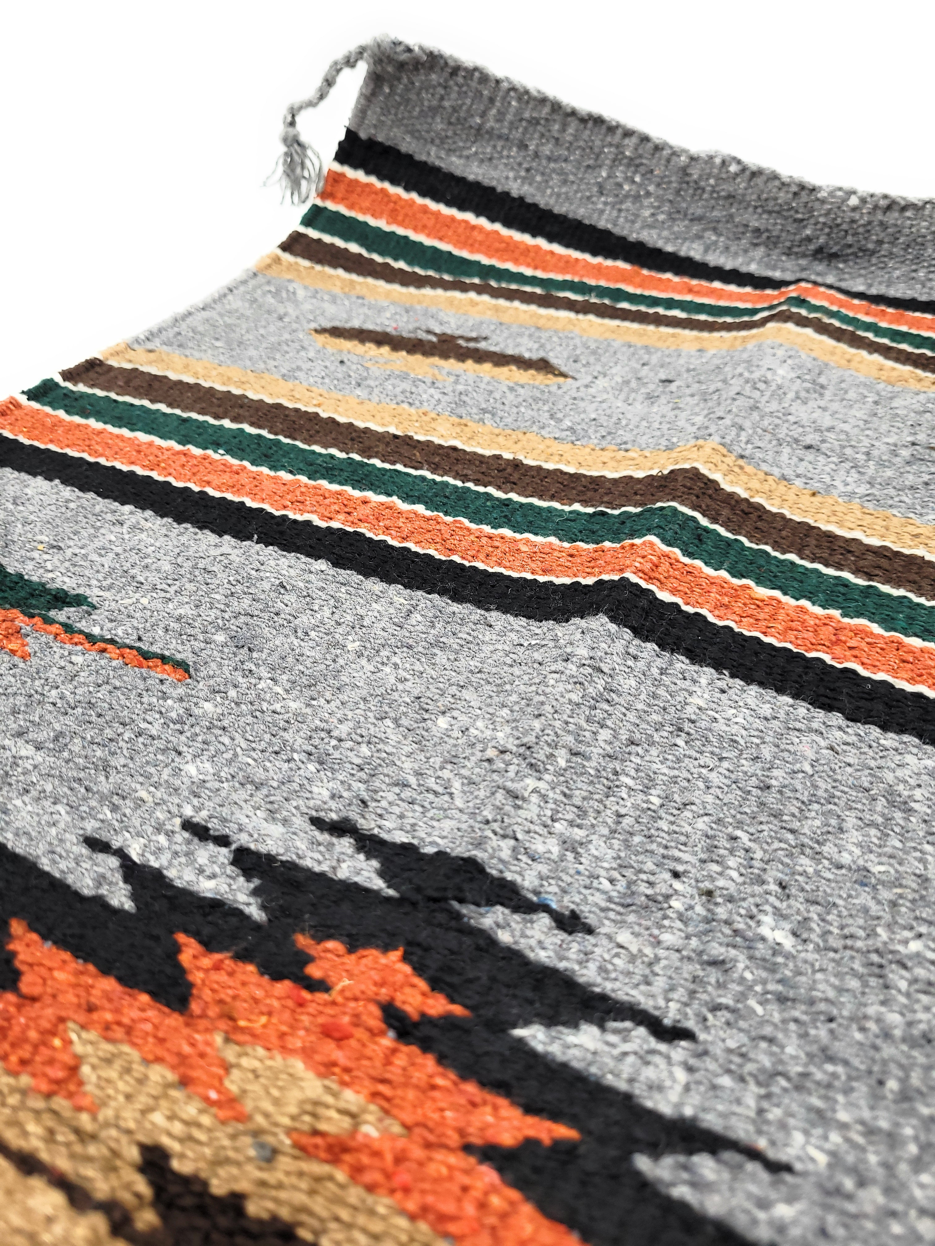 20" X 40" The Guadalupe Southwestern Grey Rug - Ranch Junkie Mercantile LLC