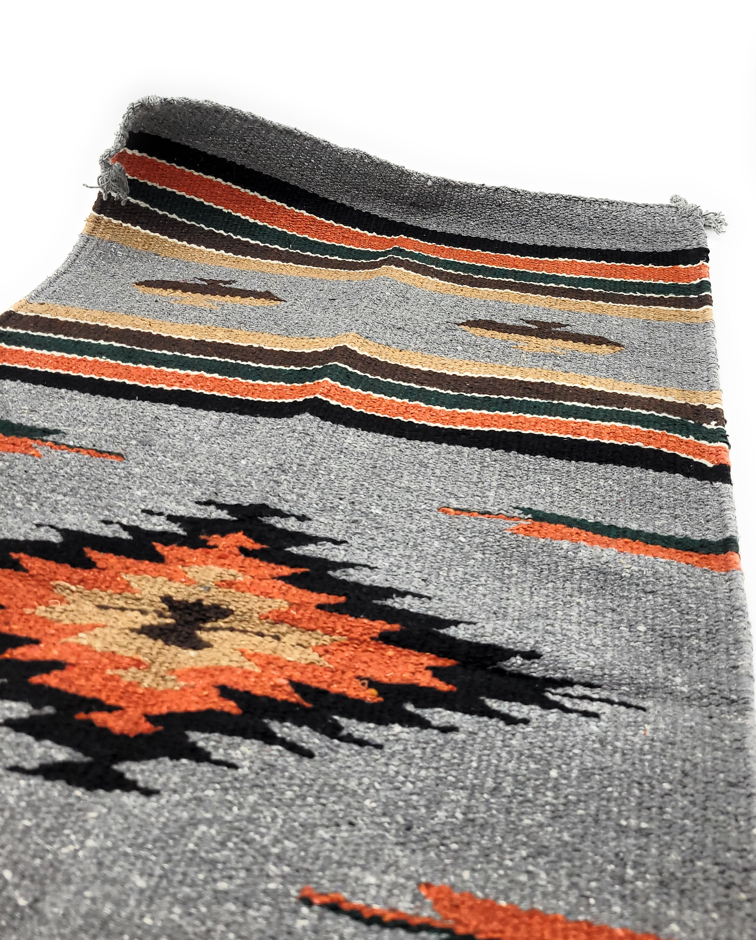 20" X 40" The Guadalupe Southwestern Grey Rug - Ranch Junkie Mercantile LLC