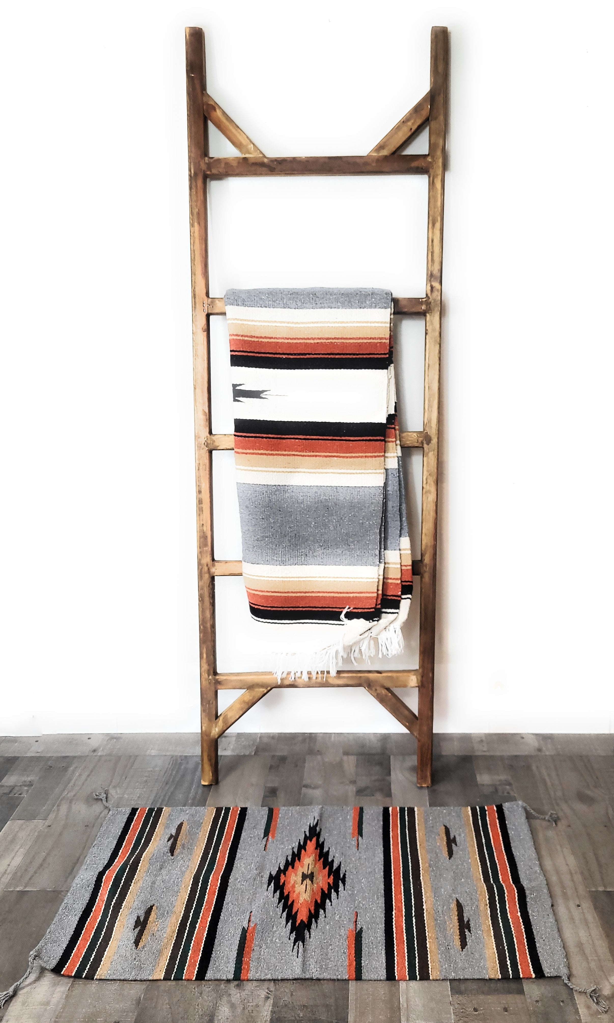 20" X 40" The Guadalupe Southwestern Grey Rug - Ranch Junkie Mercantile LLC