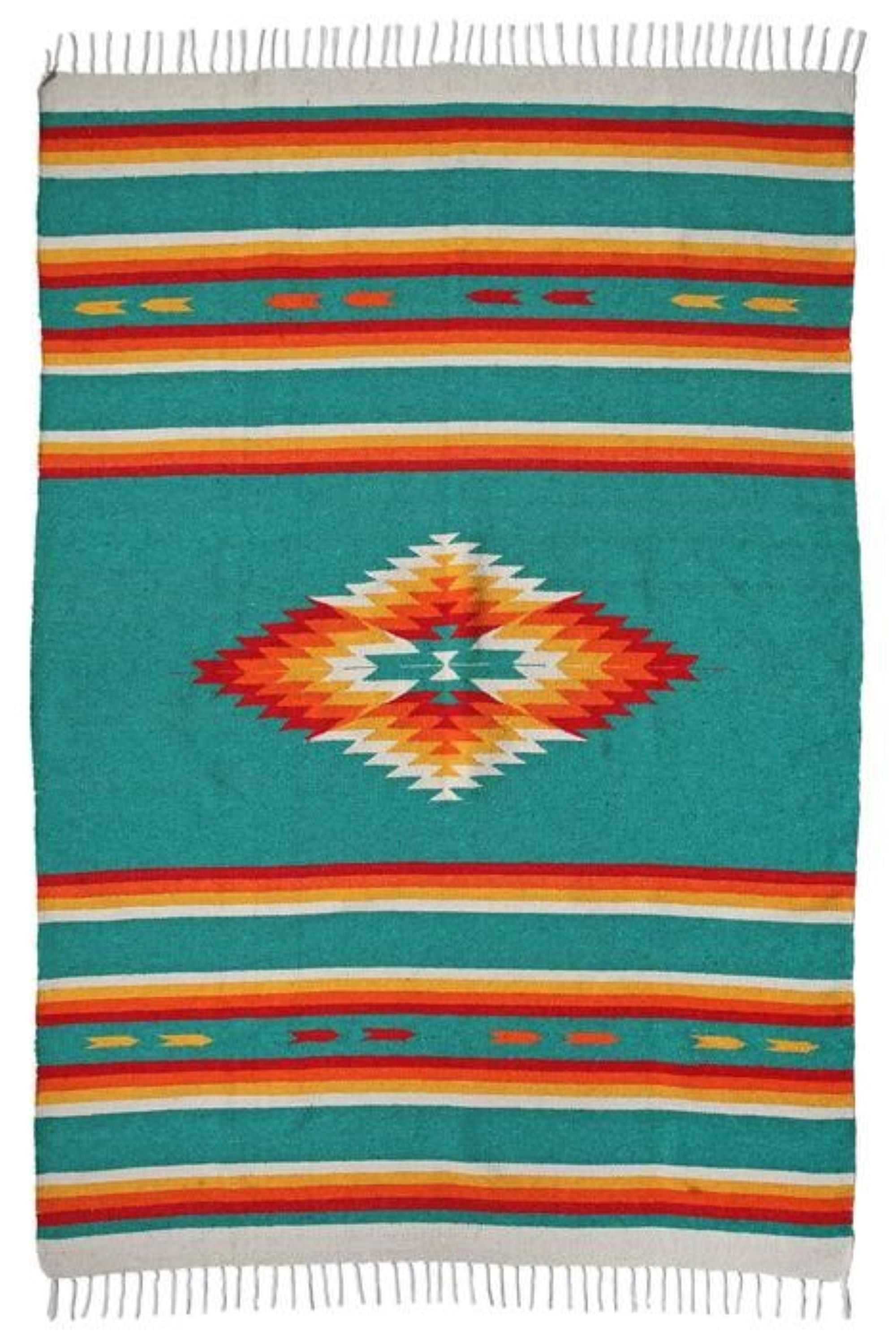 San Jose Large Throw Southwestern Blanket 5' X 7' - Ranch Junkie Mercantile LLC