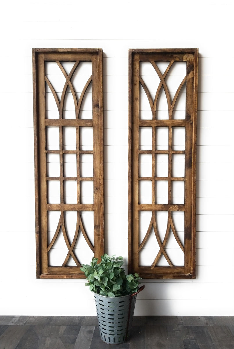 Farmhouse Wooden Wall Window ArchLarge Wood Window FrameThe Longview
