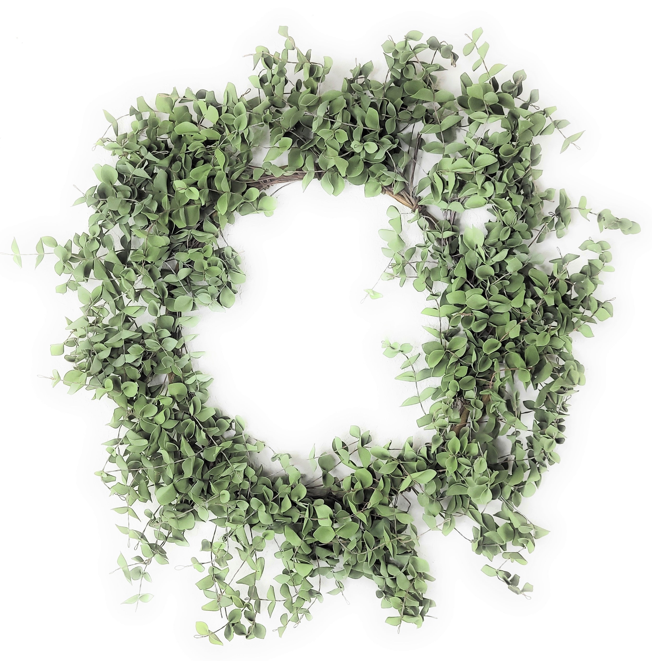 25" Eva Eucalyptus Leaf Wreath- Faux Wreath - Ranch Junkie Mercantile LLC