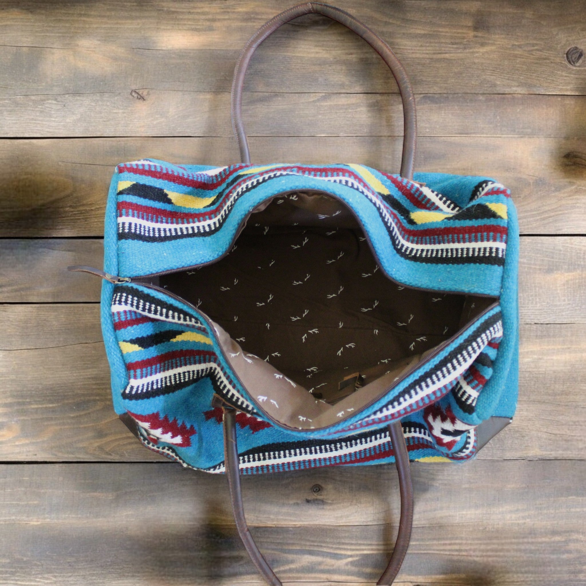 Southwestern Saddle Blanket Duffel Bags
