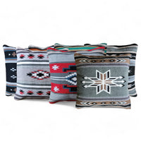20 X 20 Handwoven Wool Southwestern Pillows - Western Pillow Covers - Ranch Junkie Mercantile LLC 