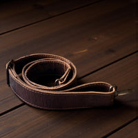 Abby Vintage Brown Adjustable Tooled Leather Bag Strap (34" to 60")