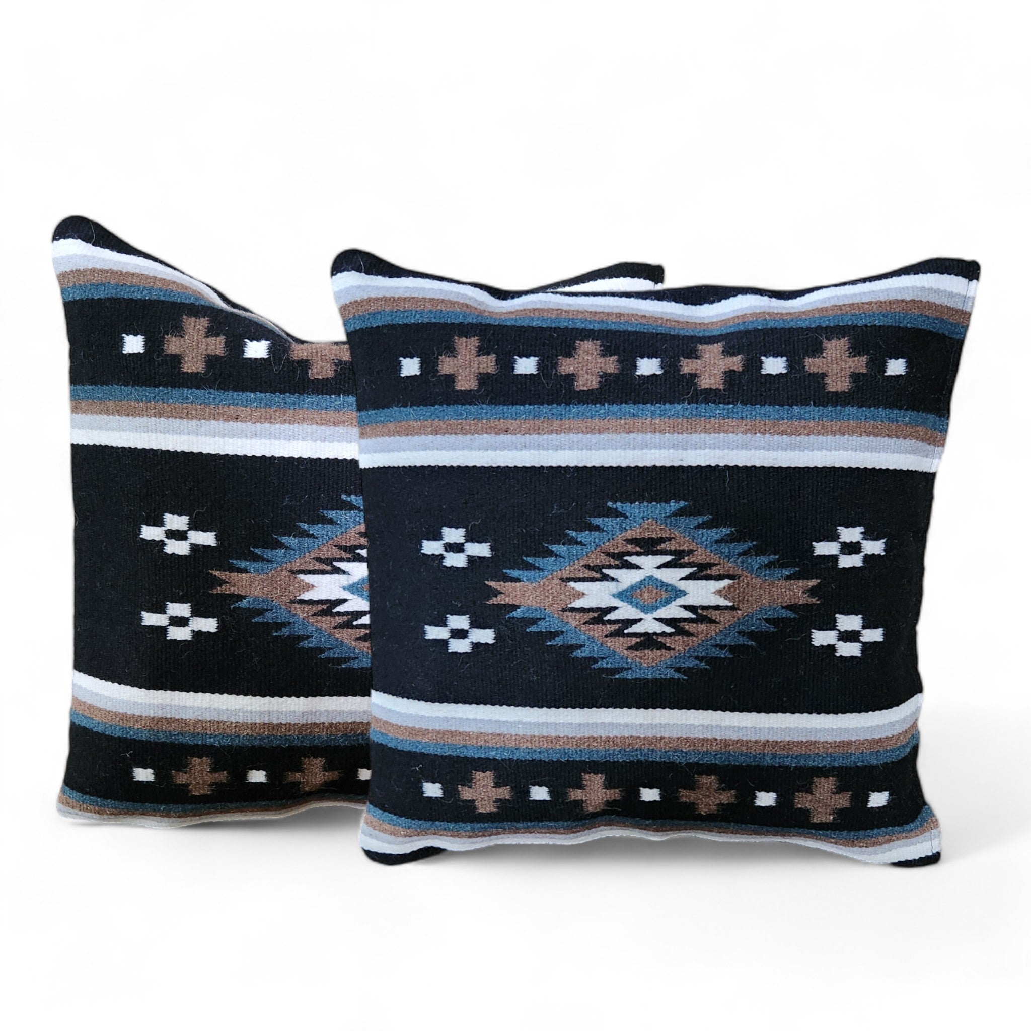 20 X 20 Handwoven Wool Southwestern Pillows - Western Pillow Covers