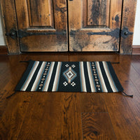 20" X 40" Handwoven Wool Southwestern Rug The Alma Accent Rug - Ranch Junkie LLC 