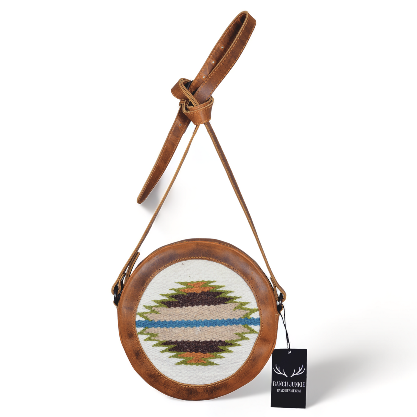 Bundle Deal Aspen Boho Aztec Saddle Blanket Large Weekender Southwestern Duffel Bag + Aspen Canteen Crossbody - Ranch Junkie Mercantile LLC 