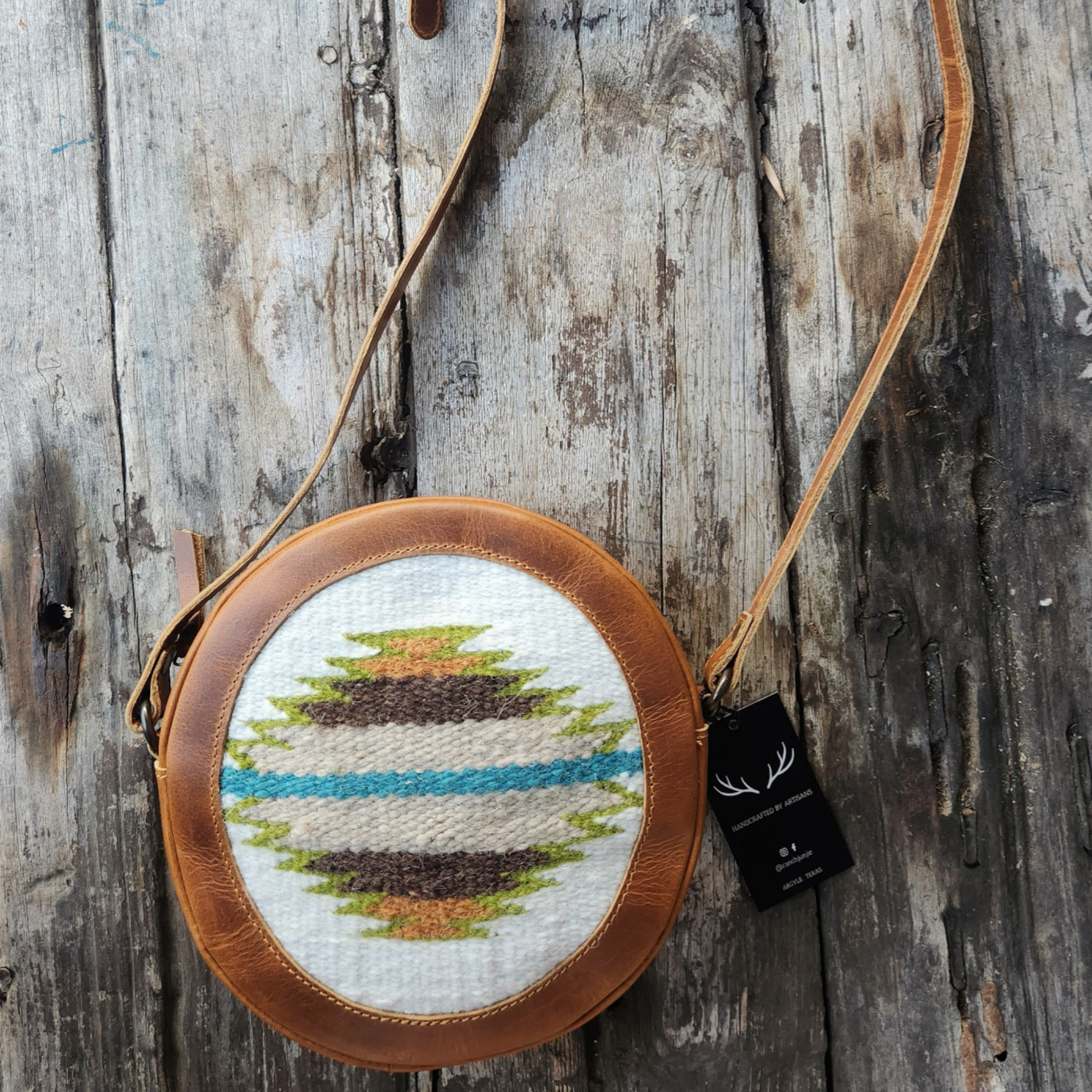 Bundle Deal Aspen Boho Aztec Saddle Blanket Large Weekender Southwestern Duffel Bag + Aspen Canteen Crossbody - Ranch Junkie Mercantile LLC 