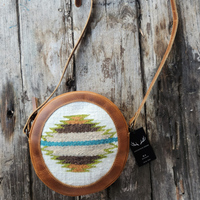 Bundle Deal Aspen Boho Aztec Saddle Blanket Large Weekender Southwestern Duffel Bag + Aspen Canteen Crossbody - Ranch Junkie Mercantile LLC 