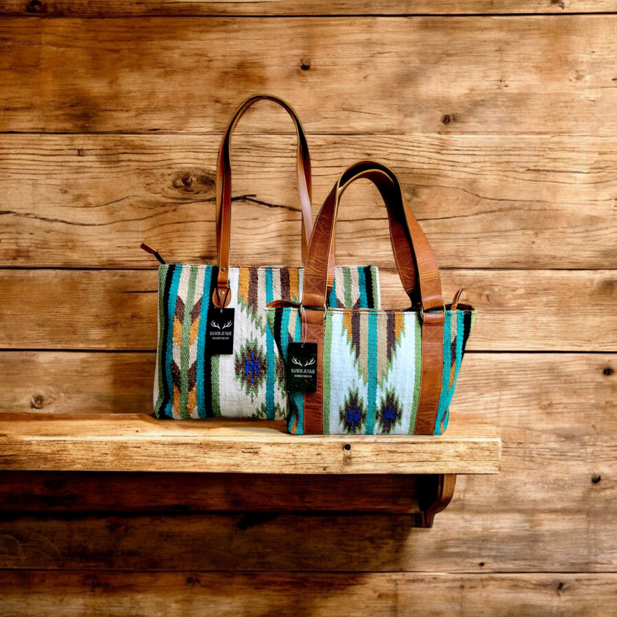 Bundle Deal Aspen Southwestern Handwoven Western Handbag + Aspen Large Handwoven Wool Boho Tote - Ranch Junkie Mercantile LLC 